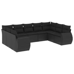 VidaXL 3221794 banc de jardin Rotin, Acier
