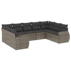 VidaXL 3221799 banc de jardin Rotin, Acier