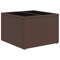 VidaXL 3221802 banc de jardin Rotin, Acier