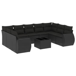 VidaXL 3221804 banc de jardin Rotin, Verre trempé