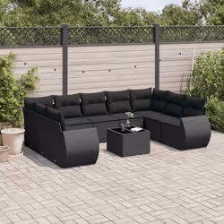 VidaXL 3221804 banc de jardin Rotin, Verre trempé - Vue supplémentaire 2