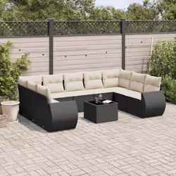 VidaXL 3221805 banc de jardin Rotin, Verre trempé