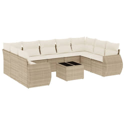 VidaXL 3221807 banc de jardin Rotin, Verre trempé