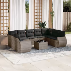 VidaXL 3221809 banc de jardin Rotin, Verre trempé