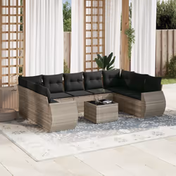 VidaXL 3221811 banc de jardin Rotin, Verre trempé