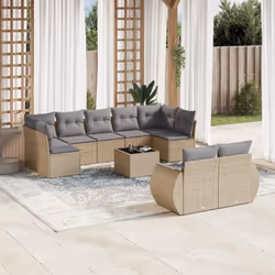VidaXL 3221818 banc de jardin Rotin, Acier