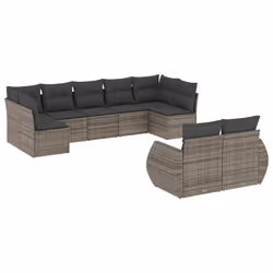 VidaXL 3221819, Gris foncé, Rotin, Acier, 110 kg, Adultes et enfants, 710 mm, 620 mm