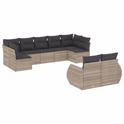 VidaXL 3221821, Gris foncé, Rotin, Acier, 110 kg, Adultes et enfants, 710 mm, 620 mm