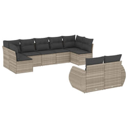 VidaXL 3221821 banc de jardin Rotin, Acier