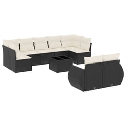 VidaXL 3221825 banc de jardin Rotin, Verre trempé