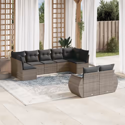 VidaXL 3221829 banc de jardin Rotin, Verre trempé