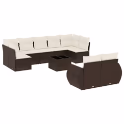 VidaXL 3221832, Crème, Rotin, Verre trempé, 110 kg, Adultes et enfants, 550 mm, 550 mm