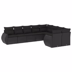 VidaXL 3221834, Noir, Rotin, Acier, 110 kg, Adultes et enfants, 710 mm, 620 mm