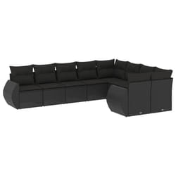 VidaXL 3221834 banc de jardin Rotin, Acier