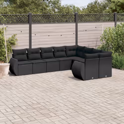 VidaXL 3221834 banc de jardin Rotin, Acier