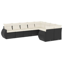VidaXL 3221835 banc de jardin Rotin, Acier