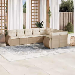 VidaXL 3221837 banc de jardin Rotin, Acier - Vue supplémentaire 2