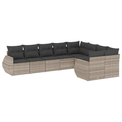 VidaXL 3221841 banc de jardin Rotin, Acier