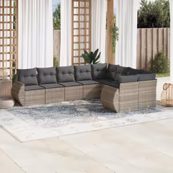 VidaXL 3221841 banc de jardin Rotin, Acier