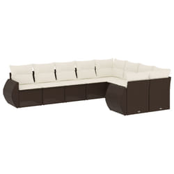 VidaXL 3221842 banc de jardin Rotin, Acier