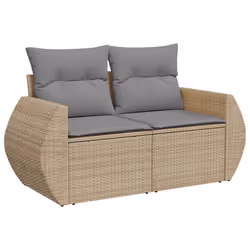 VidaXL 3221848 banc de jardin Rotin, Verre trempé