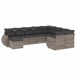 VidaXL 3221859, Gris foncé, Rotin, Verre trempé, 110 kg, Adultes et enfants, 550 mm, 550 mm