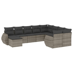 VidaXL 3221859 banc de jardin Rotin, Verre trempé