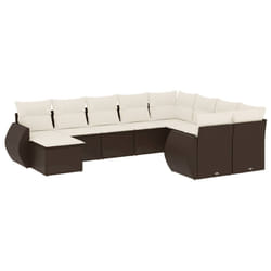 VidaXL 3221862 banc de jardin Rotin, Verre trempé