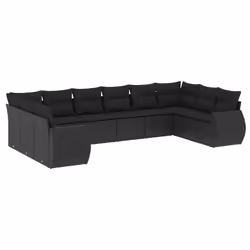 VidaXL 3221864, Noir, Rotin, Acier, 110 kg, Adultes et enfants, 710 mm, 620 mm