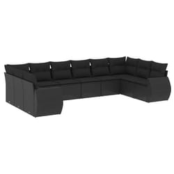 VidaXL 3221864 banc de jardin Rotin, Acier