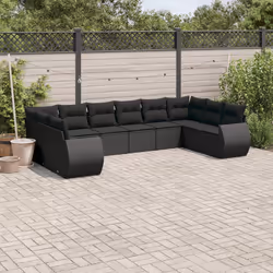 VidaXL 3221864 banc de jardin Rotin, Acier
