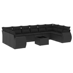 VidaXL 3221874 banc de jardin Rotin, Verre trempé