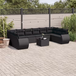 VidaXL 3221874 banc de jardin Rotin, Verre trempé