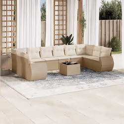 VidaXL 3221877 banc de jardin Rotin, Verre trempé