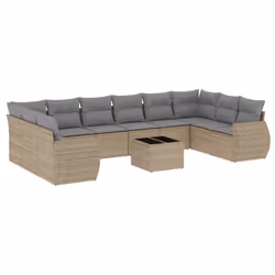 VidaXL 3221878, Gris clair, Rotin, Verre trempé, 110 kg, Adultes et enfants, 550 mm, 550 mm
