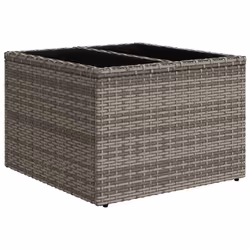 VidaXL 3221879 banc de jardin Rotin, Verre trempé