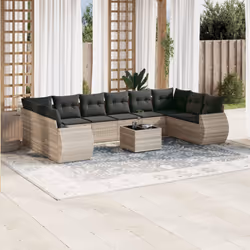 VidaXL 3221881 banc de jardin Rotin, Verre trempé