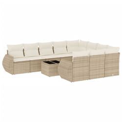 VidaXL 3221887 banc de jardin Rotin, Acier