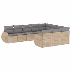 VidaXL 3221888, Gris clair, Rotin, Acier, 110 kg, Adultes et enfants, 710 mm, 620 mm