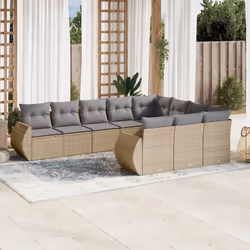VidaXL 3221888 banc de jardin Rotin, Acier