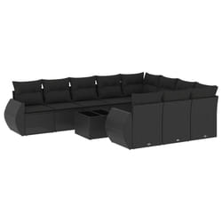 VidaXL 3221894 banc de jardin Rotin, Verre trempé