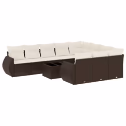 VidaXL 3221902, Crème, Rotin, Verre trempé, 110 kg, Adultes et enfants, 550 mm, 550 mm