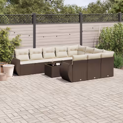 VidaXL 3221902 banc de jardin Rotin, Verre trempé