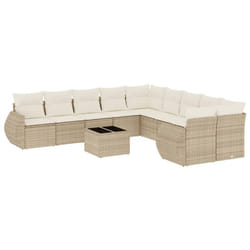 VidaXL 3221907 banc de jardin Rotin, Acier