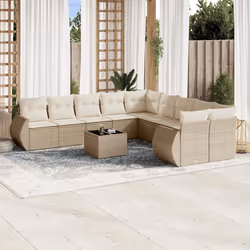 VidaXL 3221907 banc de jardin Rotin, Acier