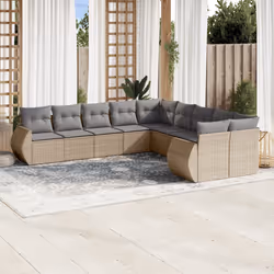 VidaXL 3221908 banc de jardin Rotin, Acier