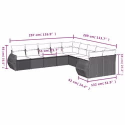 VidaXL 3221908 banc de jardin Rotin, Acier - Vue supplémentaire 7