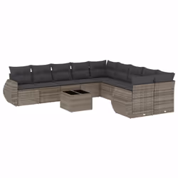 VidaXL 3221909, Gris foncé, Rotin, Acier, 110 kg, Adultes et enfants, 700 mm, 620 mm