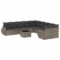 VidaXL 3221909 banc de jardin Rotin, Acier