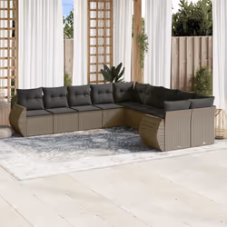 VidaXL 3221911 banc de jardin Rotin, Acier